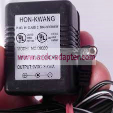 Brand new 9VDC 300mA Hon-Kwang D9300 plug in class 2 transformer ac Adapter
